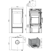 Haas Sohn Alytus II s výměníkem černá, bílá kachle
