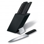 Blok s černými noži 6 ks Swiss Modern